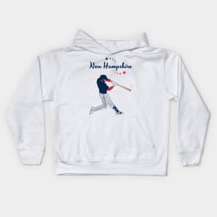 New Hampshire USA Baseball Kids Hoodie